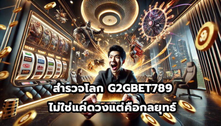สำรวจโลก G2GBET789 ไม่ใช่แค่ดวงแต่คือกลยุทธ์-1